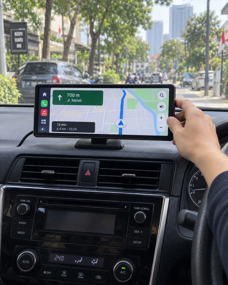 Maps, music and calls, on one screen.
