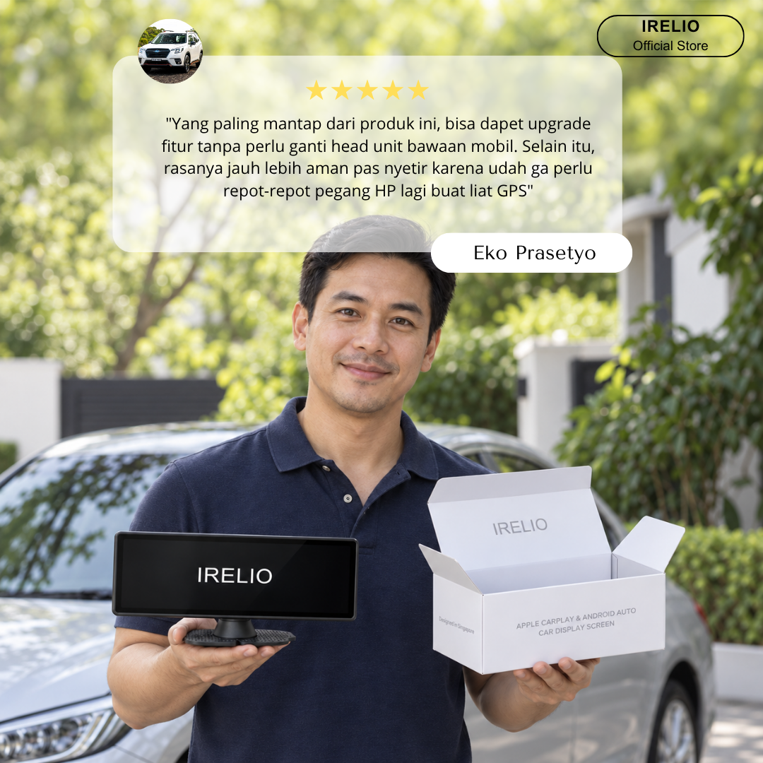 IRELIO™ Apple Carplay & Android Auto Car Display Screen