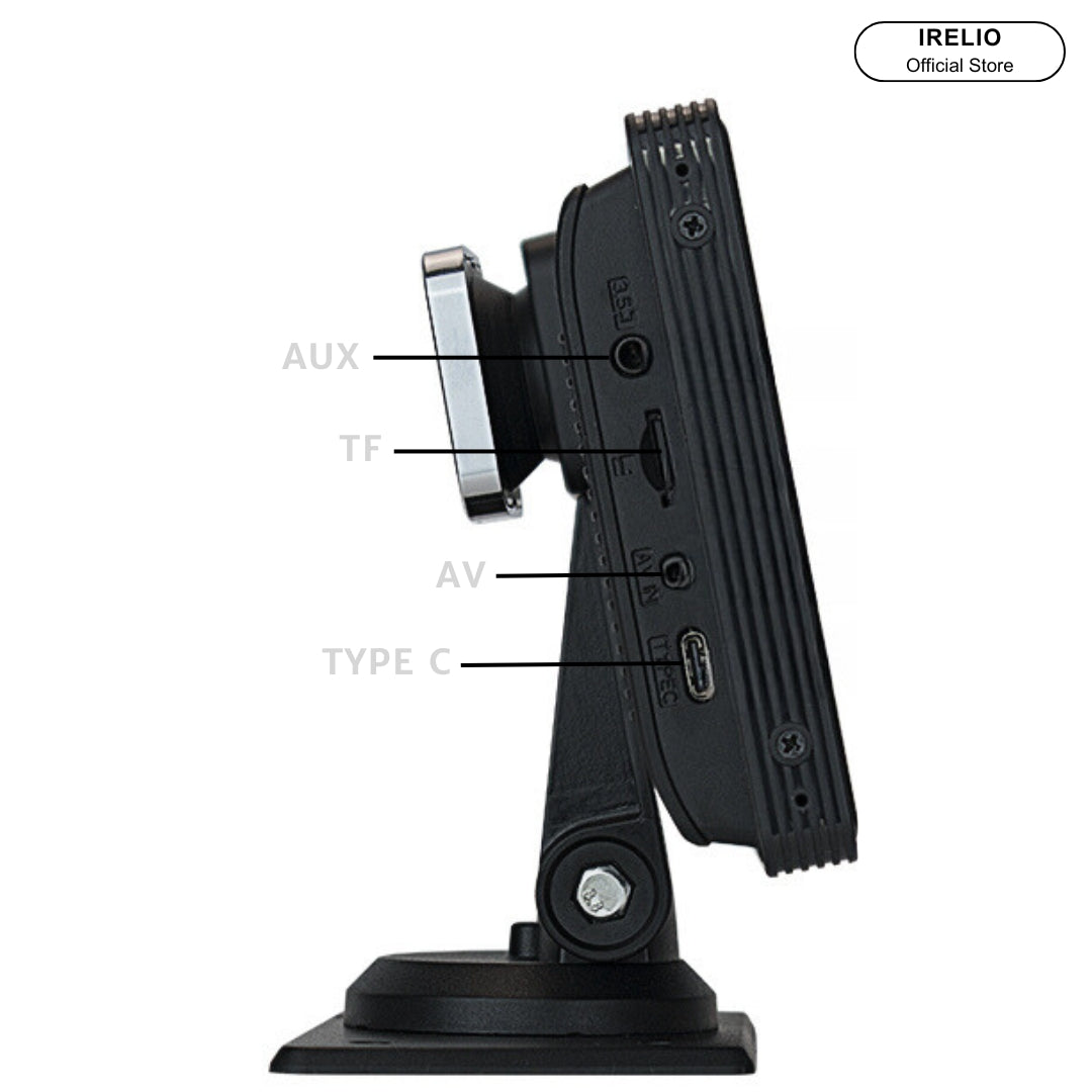 IRELIO™ Apple Carplay & Android Auto Car Display Screen with Integrated Dashcam