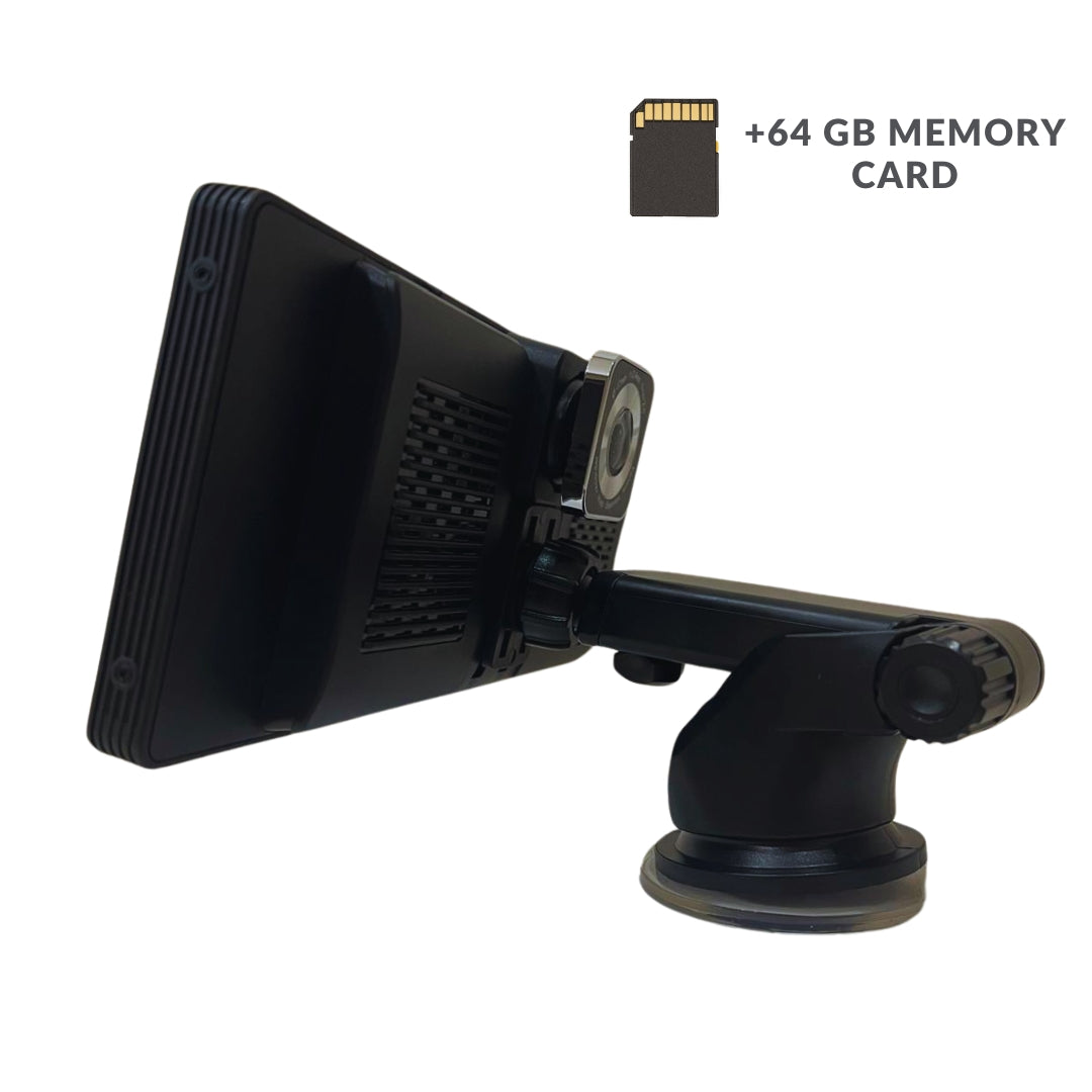 IRELIO™ Apple Carplay & Android Auto Car Display Screen with Integrated Dashcam