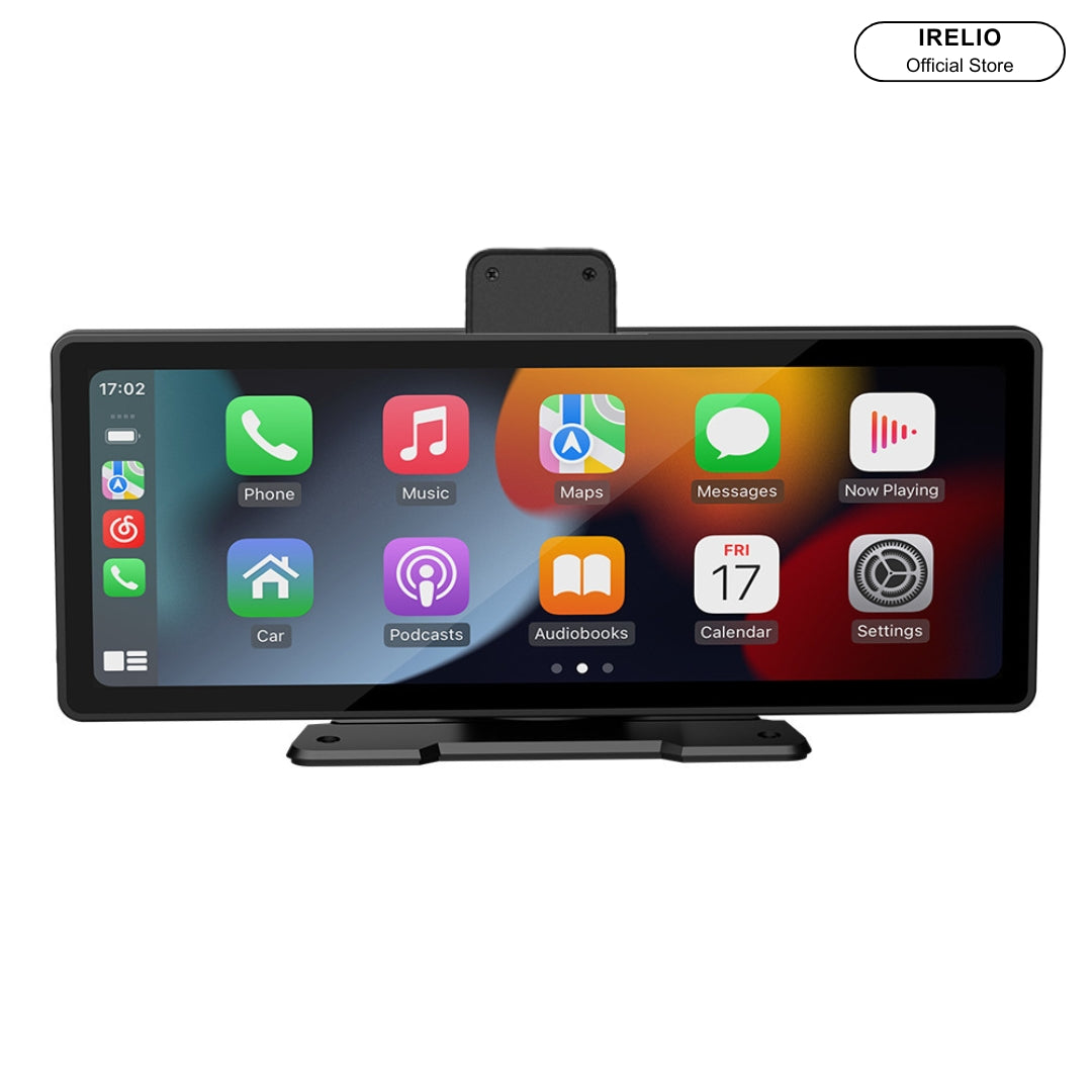 IRELIO™ Apple Carplay & Android Auto Car Display Screen with Integrated Dashcam